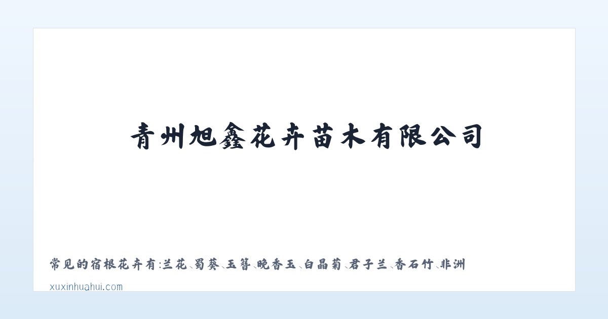 青州旭鑫花卉苗木有限公司-专营花海设计_盆花盆景_水生植物_绿化苗木_时令草花_宿根花卉等产品 主图